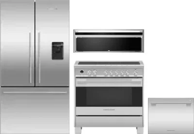 4 Piece Package Includes Refrigerator, Range, Hood And Dishwasher